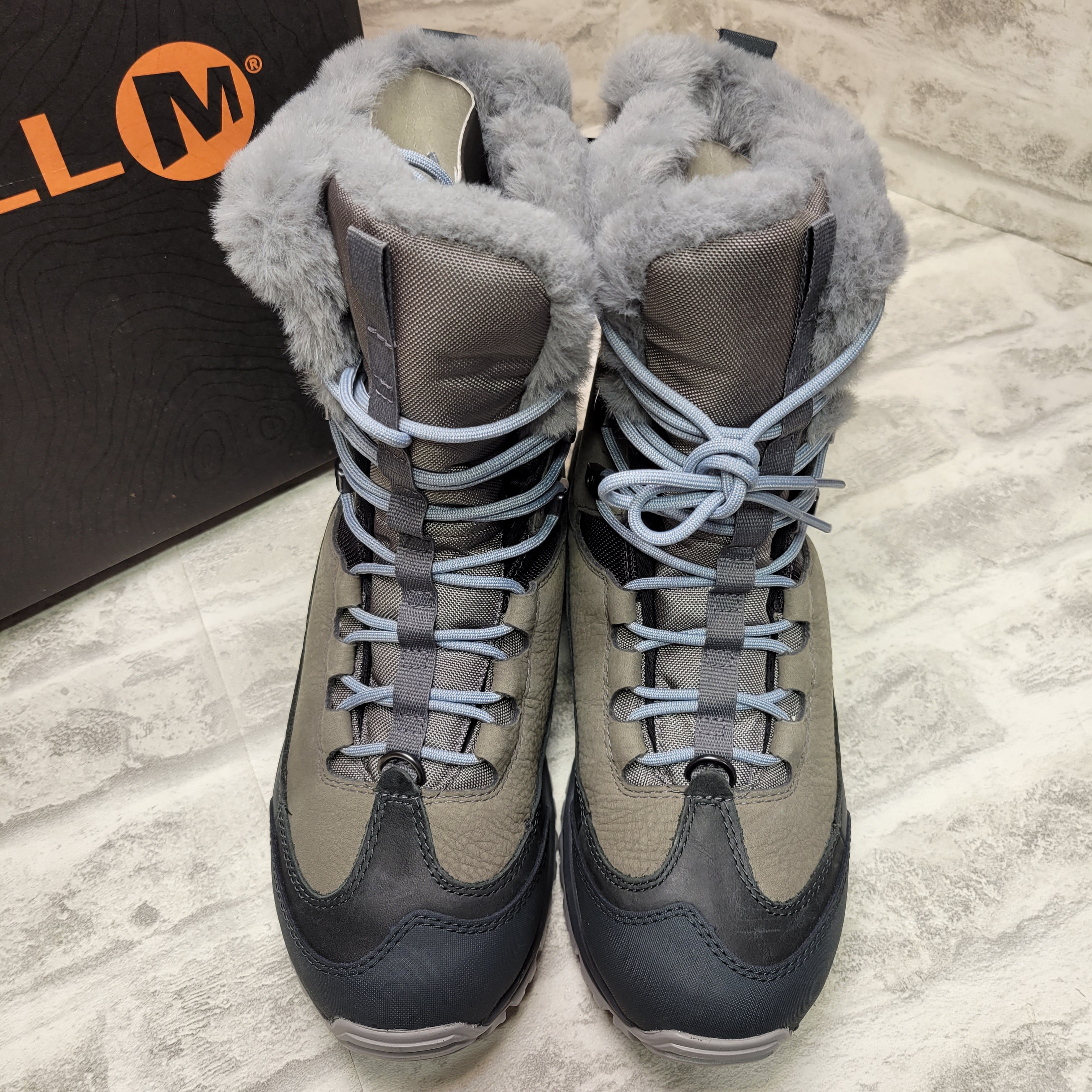 Merrell Women's Thermo Rhea Mid Waterproof Snow Boot (7.5, Granite 1) (7774554947822)